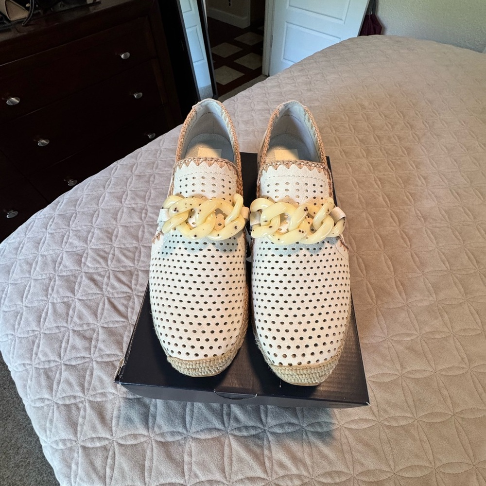 Dolce Vita Cream Espadrille Wedges
